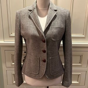 Fabulous J. Crew Grey Tweed Blazer - Sz 4